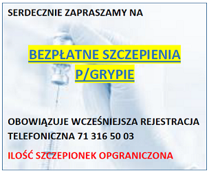 Bezpłatne szczepienia przeciwko grypie